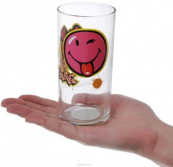 Стакан Smiley World Graffity Pink