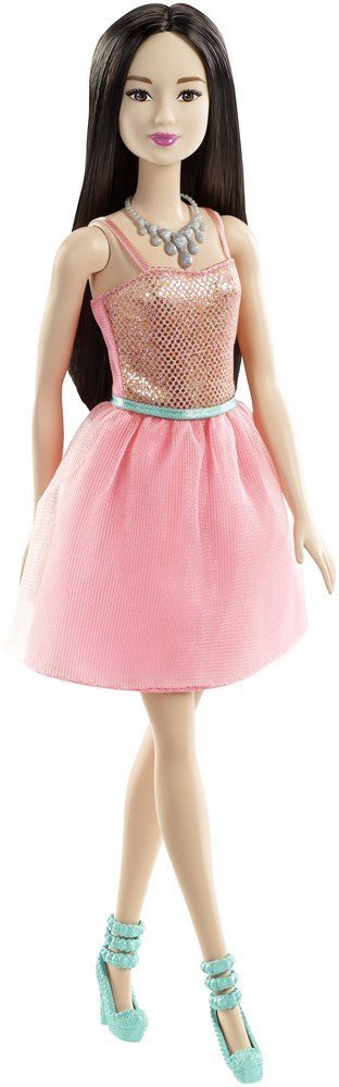 Кукла Barbie «Брюнетка в розовом платье» | Сияние моды | Barbie