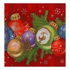 Салфетки бумажные «Елочные  шарики» (набор 20 штук)