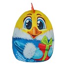 Игрушка - антистресс «Счастья в Новом году» цыпленок с подарком