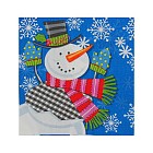 Салфетки бумажные «Веселый снеговик»