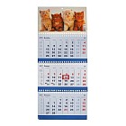 Календарь Трио квартальный «Домашние любимцы» 20х47 см