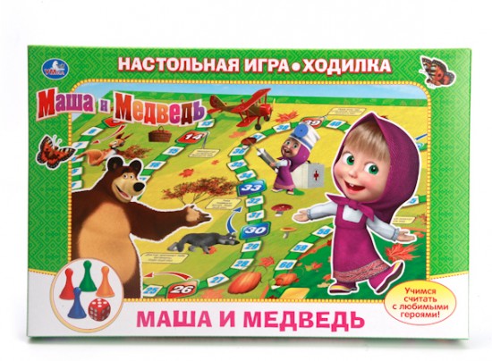 Настольная игра-ходилка «Маша и медведь»