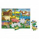 Пазл листовой на подложке «В деревне», 24 детали