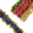 Мишура «Широкая» (золотые кончики), цвет в ассортименте