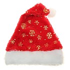 Колпак новогодний «Ворс со снежинками» (28×40 см)