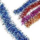 Мишура «Посеребрёная» (переливы), цвет в ассортименте