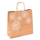 Пакет крафт «Шарики белые» (32×32×12 см)