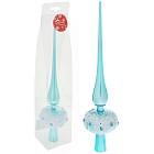 Верхушка на ёлку «Кружева», голубой