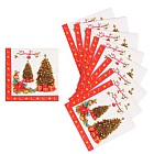 Салфетки бумажные «Елочки» (набор 20 шт)