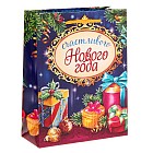 Пакет ламинат вертикальный «Счастливого Нового года» (18×0,2×23 см)