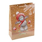 Пакет подарочный «Счастливый Тедди» (24×20,3×11,5 см)