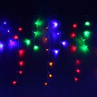 Гирлянда «Бахрома», 4х0,6 м, LED-180-220V, мультицвет, нить силикон, 8 режимов