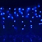 Гирлянда «Бахрома», 1,2х0,6 м, LED-60-220V, синий, нить темная, 8 режимов