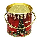 Подарочная коробка, тубус «Новогодняя елка» (12х12 см)
