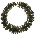 Хвойная гирлянда золотистая с шишками (220 веток)