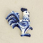 Магнит «Петушок», гжель