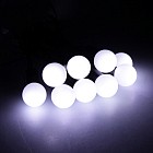 Гирлянда «Метраж» с насадкой «Шарики 1,5 см», 6 м, LED-50, белый, нить темная, 8 режимов