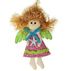 Мягкая ёлочная игрушка «Фея» с бантиком, 11,5 см