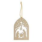 Подвеска резная под роспись «Ночь на Рождество»