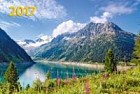 Календарь квартальный на 2017 год «Горное озеро»