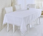 Скатерть «Verolli» Rozalit (с гипюром, размер 160х220 см)