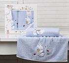 Комплект полотенец «Bambino Bunny», цвет голубой