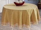 Скатерть круглая «Evdy» KDK (с гипюром, размер 160xQ см)