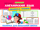Английский язык. Правила чтения. Памятка для начальной школы