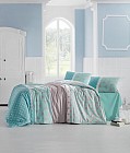 Комплект постельного белья «Aleda» (2-спальный, ранфорс, 2 наволочки 50x70), цвет бирюзовый