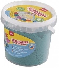 Морской песок для лепки и моделирования (1 кг), цвет изумрудный | Домашняя песочница | Lori