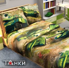 Комплект постельного белья «Танки»
