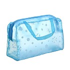 Косметичка банная на молнии «Цветы», 1 отдел, синий