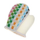 Мочалка-варежка комбинированная «Шахматы»