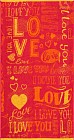 Полотенце махровое пестротканое «In Love» (ДМ-люкс, 50х90)