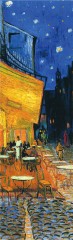 Закладка с резинкой «Ночная терраса кафе»