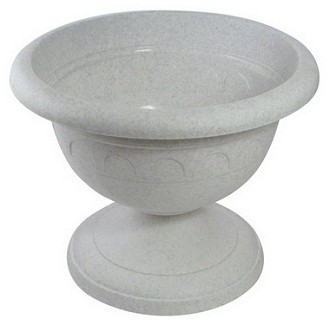 Вазон низкий «Колывань» 3,4 л, d-26 см, мрамор