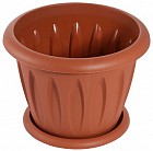 Горшок для растений «Фелиция» 6,4 л, d-27 см, с поддоном, терракот