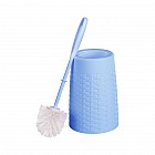 Ершик туалетный «Плетенка», с подставкой, цвет голубой