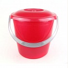 Ведро с крышкой «Соло» (10 л), красный перламутр