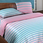 Комплект постельного белья «Stripe Pink» (арт. 15184, 1,5-спальный, БИОкомфорт, 2 наволочки 70х70)