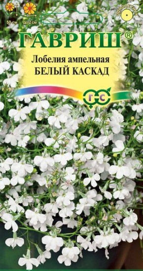 Семена. Лобелия ампельная «Белый каскад», 0,05 г