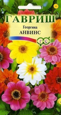 Семена. Георгина «Анвинс», смесь, 0,3 г