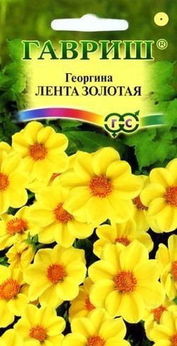 Семена. Георгина «Лента золотая», 0,2 г