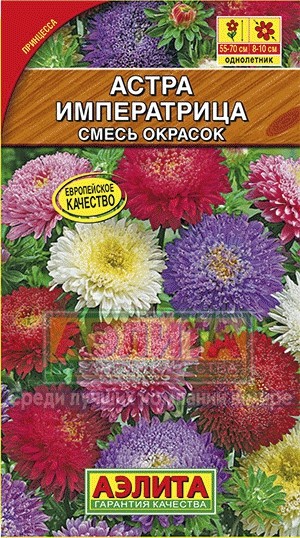 Семена. Астра «Императрица», смесь, 0,2 г