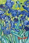 Обложка для паспорта. Ван Гог. Ирисы