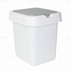 Контейнер для мусора «Квадра» (9 л), белый