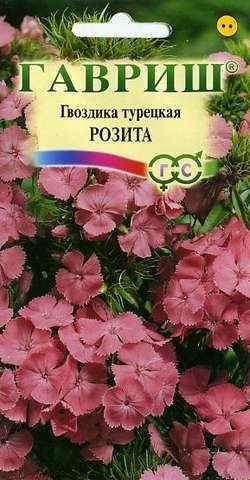 Семена. Гвоздика турецкая «Розита» (смесь), 0,2 г