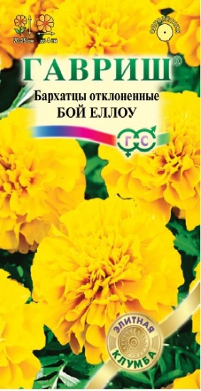 Бархатцы отклоненные «Бой Еллоу», 0,02 г