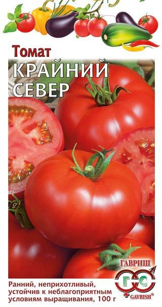 Семена. Томат «Крайний Север», 0,1 г | Томат низкорослый | Гавриш